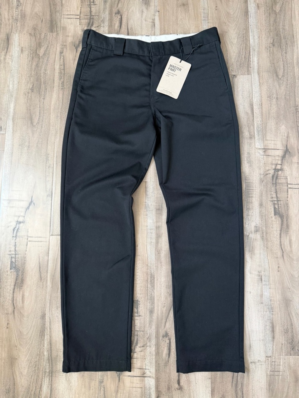 ✅ CARHARTT WORK IN PROGRESS Black Rinsed Master Trousers Pants 33x32